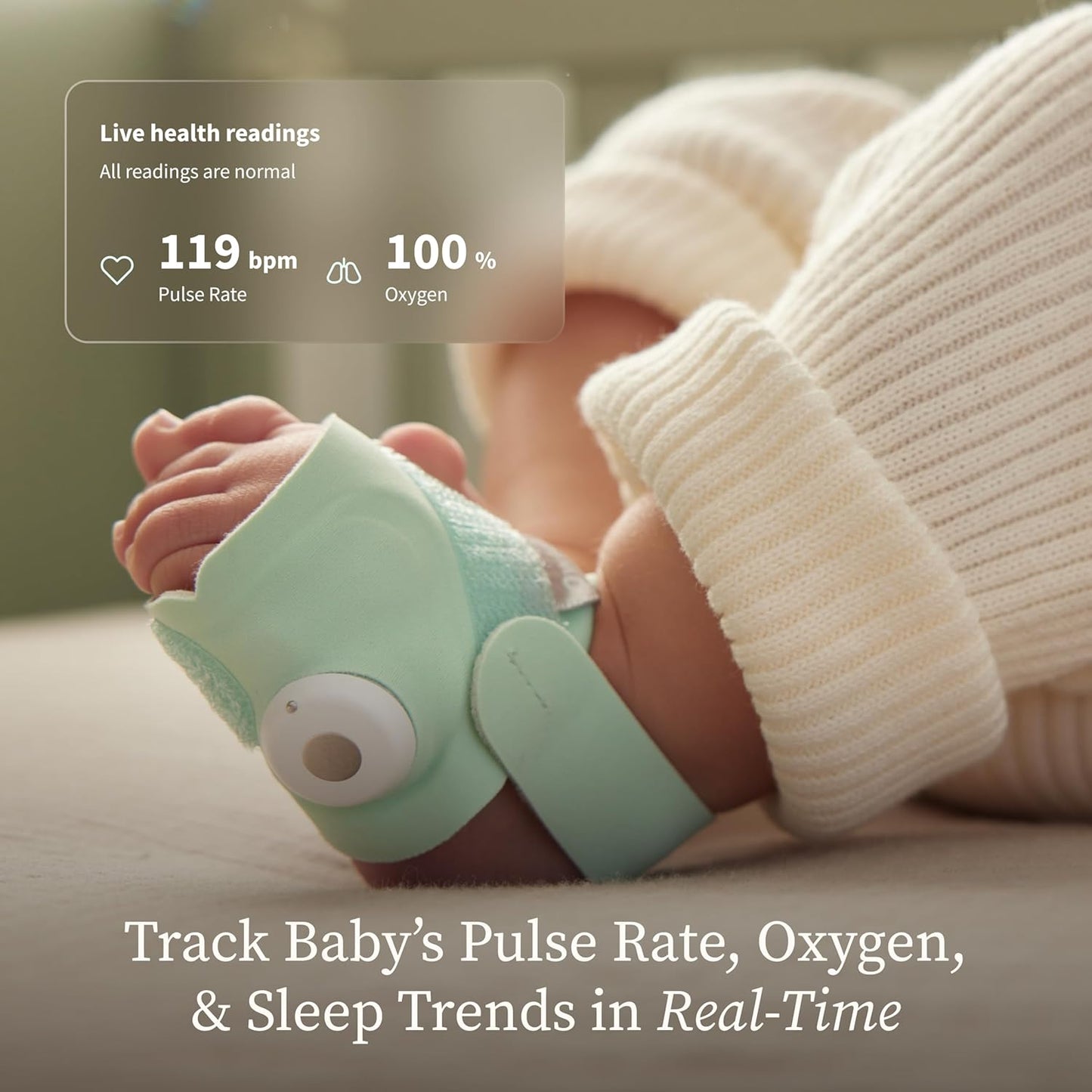 Paquete todo en uno de monitor inteligente para bebés Owlet Dream D...