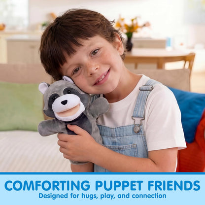 JOYIN 6Pcs Kids Hand Puppet Set with Working Mouth, Toddler Plush T...