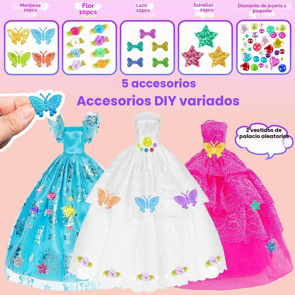 Paquete de 140 artículos para muñeca de 11.5 pulgadas y clóset - Gu...