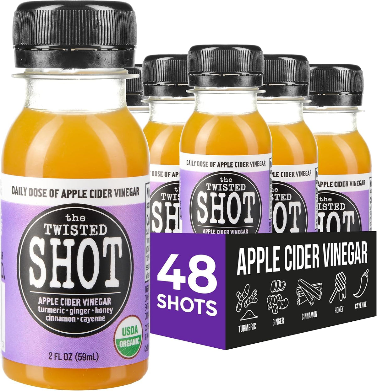 The Twisted Shot - Disparos de vinagre de sidra de manzana con jeng...