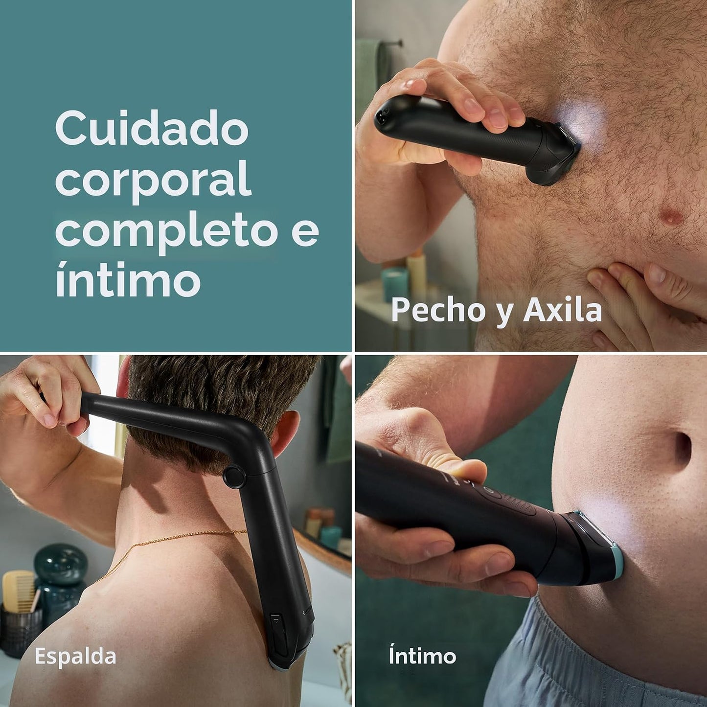 Philips Norelco Body Groomer serie 7000, recortador corporal comple...