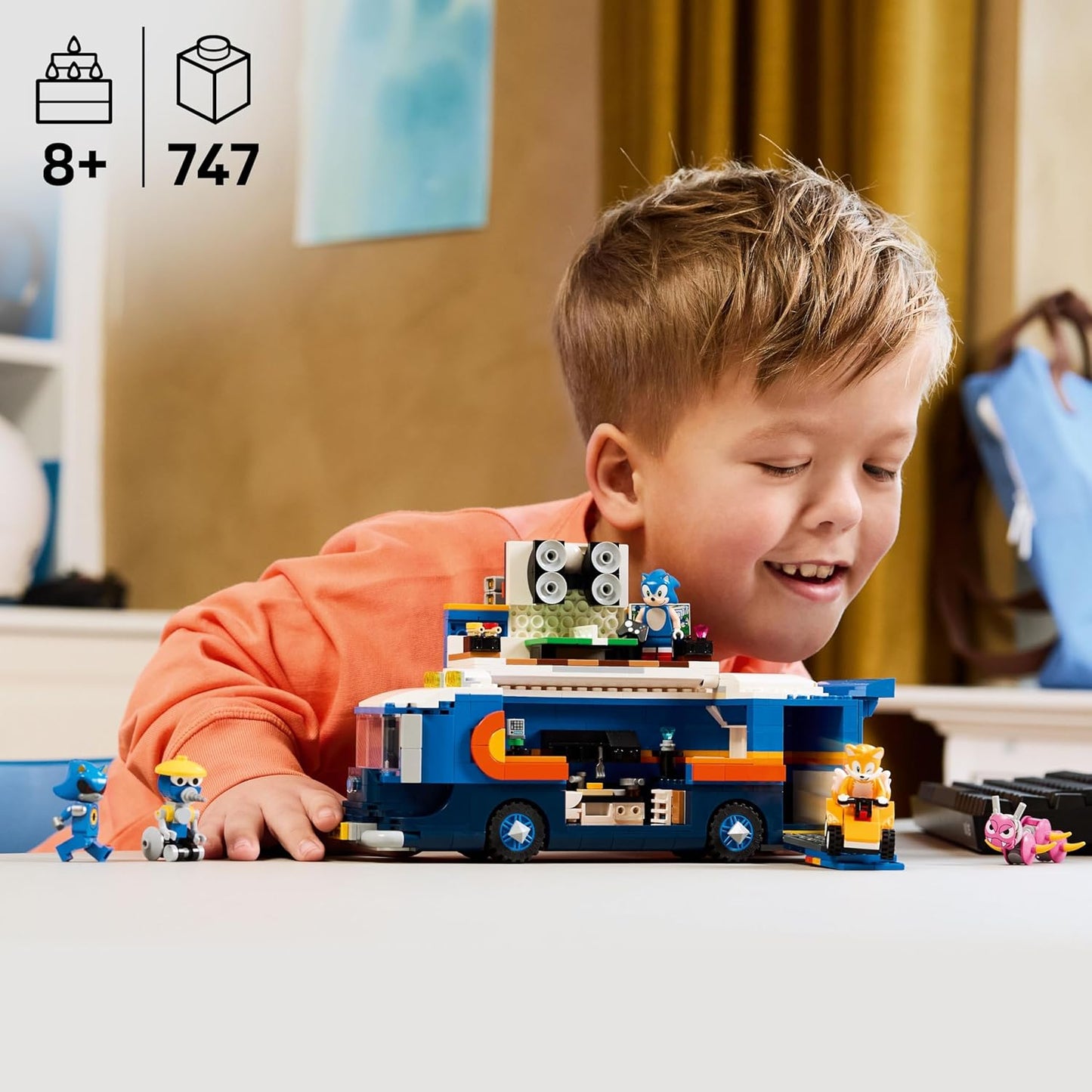 LEGO Sonic The Hedgehog Team Sonic Command Truck Juguete de construcción – Vehículo de juego de simulación con 5 figuras para niños y niñas, a partir de 8 años – Bloques de construcción de juguete