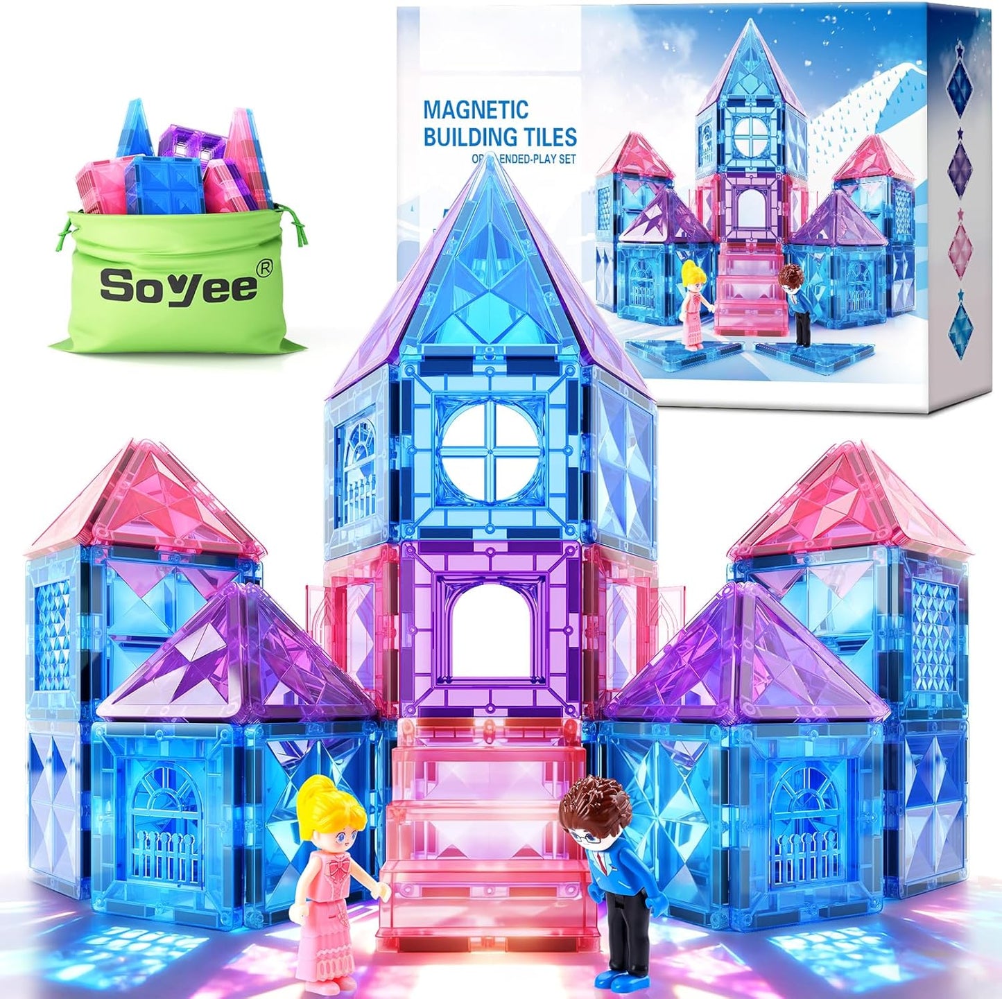 Soyee Bloques de Construcción Magnéticos de Diamante - Juguetes de...
