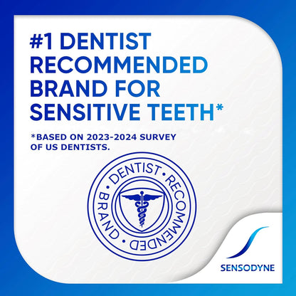 Sensodyne Repair & Protect - Pasta dental blanqueadora para dientes sensibles y prevención de caries, 3.4 onzas (paquete de 4)