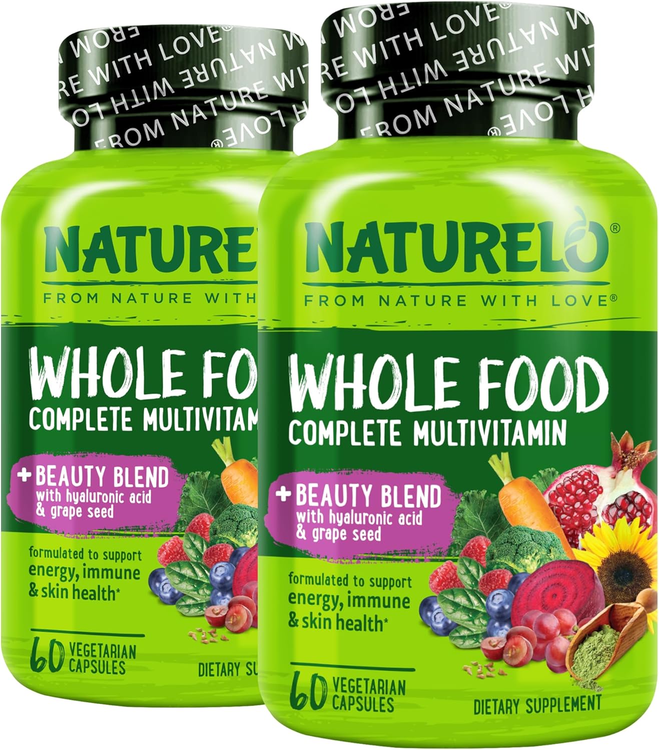 NATURELO Whole Food Multivitamínico con soporte adicional para el c...