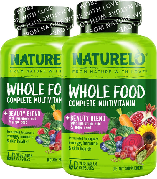 NATURELO Whole Food Multivitamínico con soporte adicional para el c...
