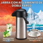 Dispensador de Café Airpot con Bomba - 2 Piezas Jarras de Café de A...