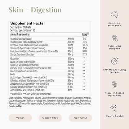 JSHealth Vitaminas para la piel y la digestión Vitaminas para la pi...
