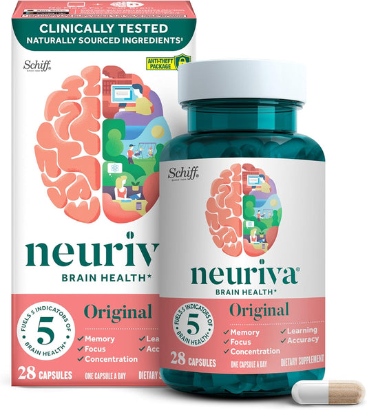 NEURIVA Suplemento cerebral nootrópico descafeinado original probad...