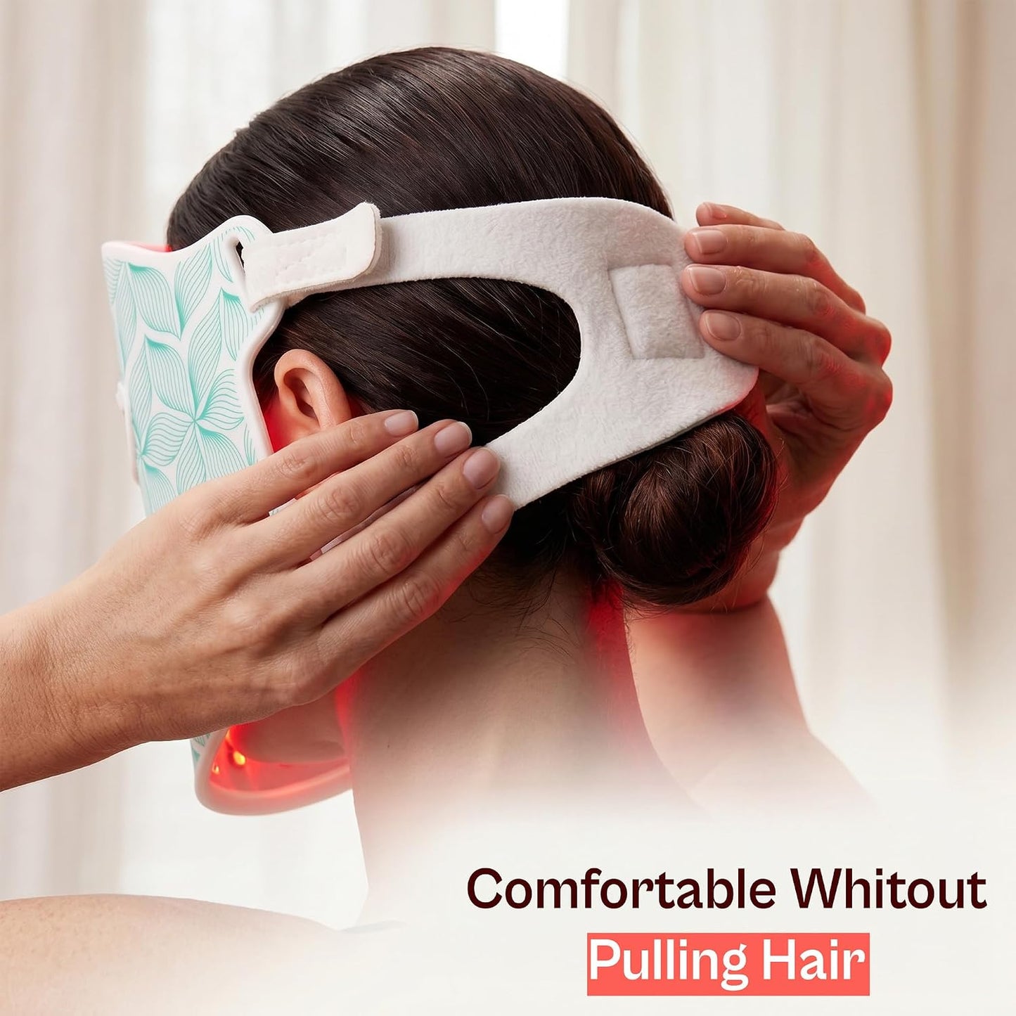 Lumiglo París - Máscara facial de terapia de luz LED, luz roja, dis...
