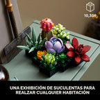 LEGO Botanicals Succulents - Juego de construcción de plantas artif...