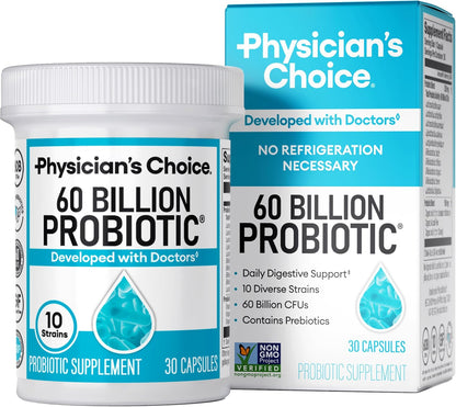 Physician's Choice Probióticos 60 mil millones de UFC \u2013 10...