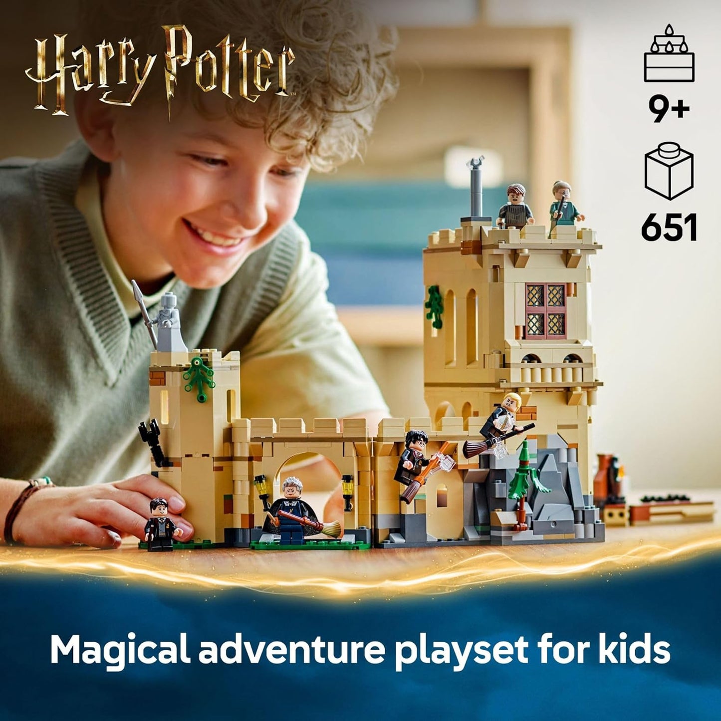 LEGO Harry Potter Castillo de Hogwarts: Lecciones de Vuelo Juguete de Construcción - Juguete de Mago para Niños y Niñas, Fanáticos de Harry Potter, Edades 9+ - Idea de Regalo para Cumpleaños - 76447