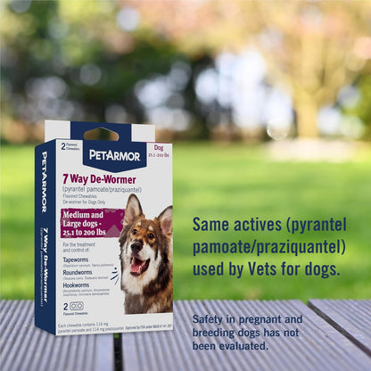 PetArmor - Desparasitador de 7 vías para perros, tratamiento oral p...