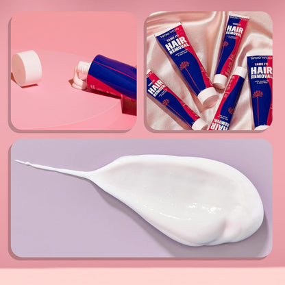 WooWoo Crema natural de depilación íntima - Removedor de pelo vegan...