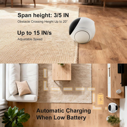 XZI Cámara robot móvil para interiores, seguridad familiar para gat...