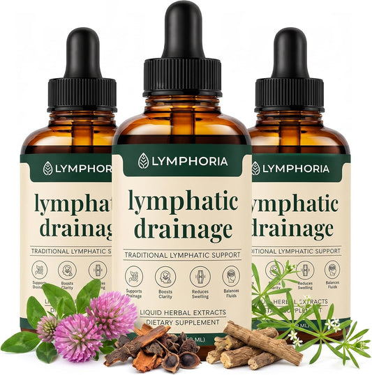 LYMPHORIA Gotas de drenaje linfático para aliviar la hinchazón y de...