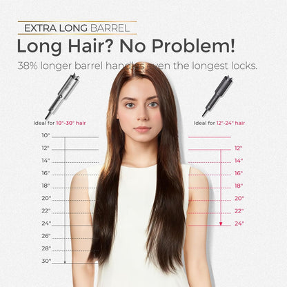 TYMO CurlPro Plus - Rizador giratorio automático, varita rizadora d...