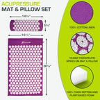 ProsourceFit Set de estera y almohada de acupresión para el alivio...