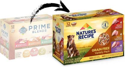 Nature's Recipe Paquete variado de comida húmeda para perros si...