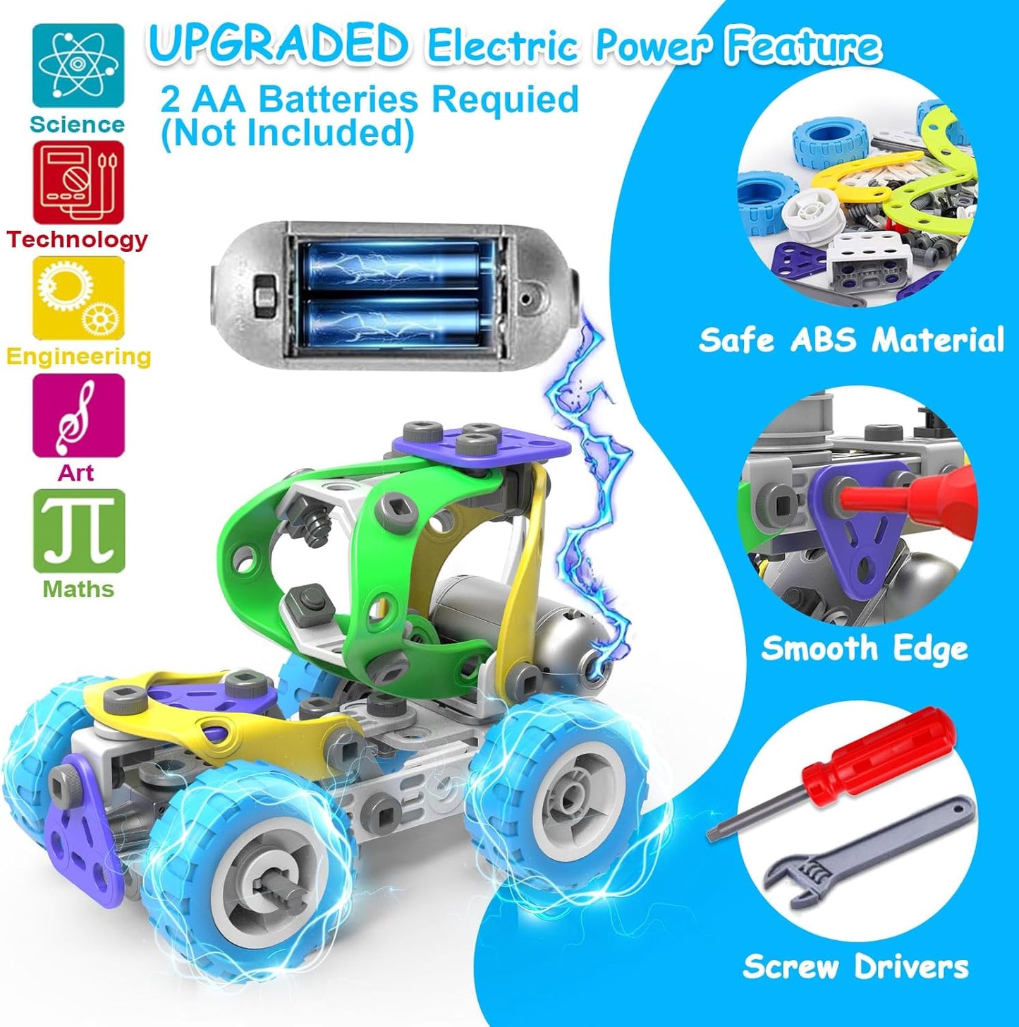 Juguetes eléctricos STEM 10 en 1 para niños de 5, 6, 7, 8, 9 años,...