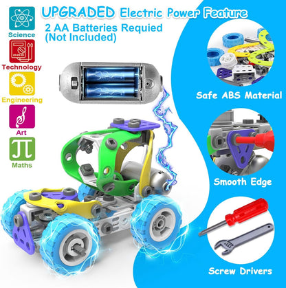 Juguetes eléctricos STEM 10 en 1 para niños de 5, 6, 7, 8, 9 años,...