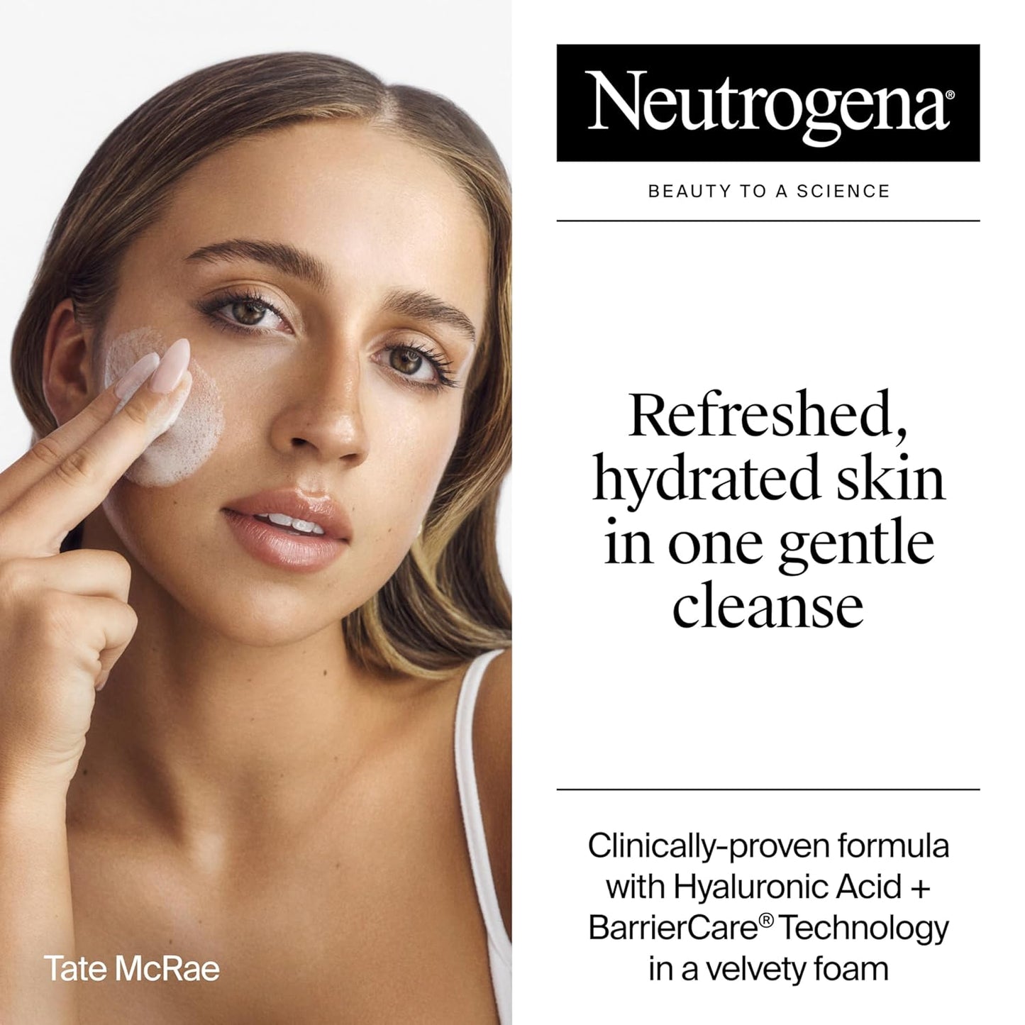 Neutrogena Hydro Boost - Lavado facial, sin fragancia, limpiador fa...