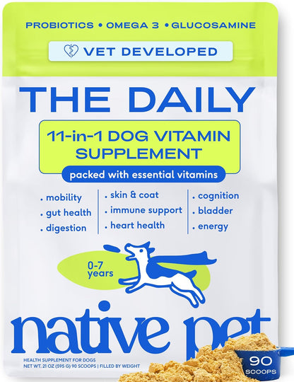 Native Pet Vitaminas y Suplementos para Perros - Polvo de Vitaminas...
