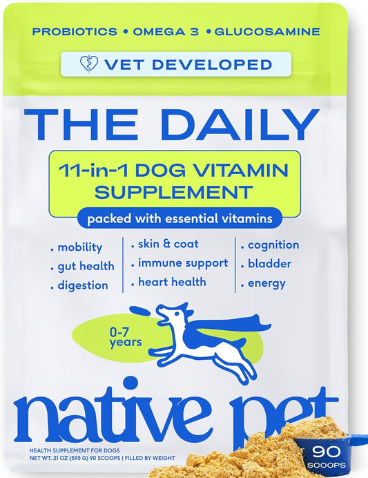 Native Pet Vitaminas y Suplementos para Perros - Polvo de Vitaminas...