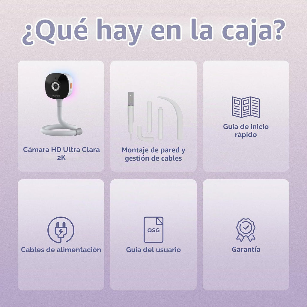 HUBBLE CONNECTED Monitor de bebé GoBaby, 2K HD, solo cámara | Detec...