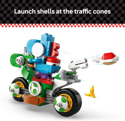 LEGO Super Mario: Bicicleta de Yoshi del Mario Kart - Juego de Construcción de Juguetes para Niños, Niños y Niñas, Edades 7+ - Juguete del Mario Kart para Fans con Yoshi Azul - Idea de Regalo para