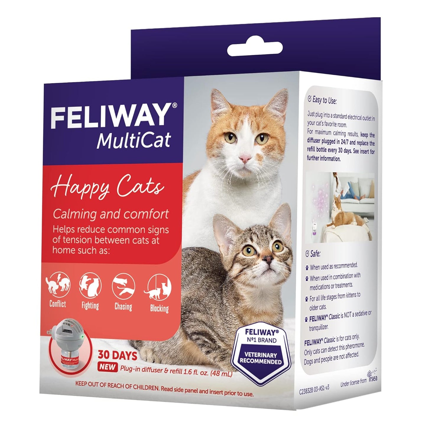 FELIWAY MultiCat - Kit de iniciación de difusor de feromonas calman...