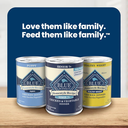 Blue Buffalo Homestyle Recipe - Comida húmeda para perros senior, h...