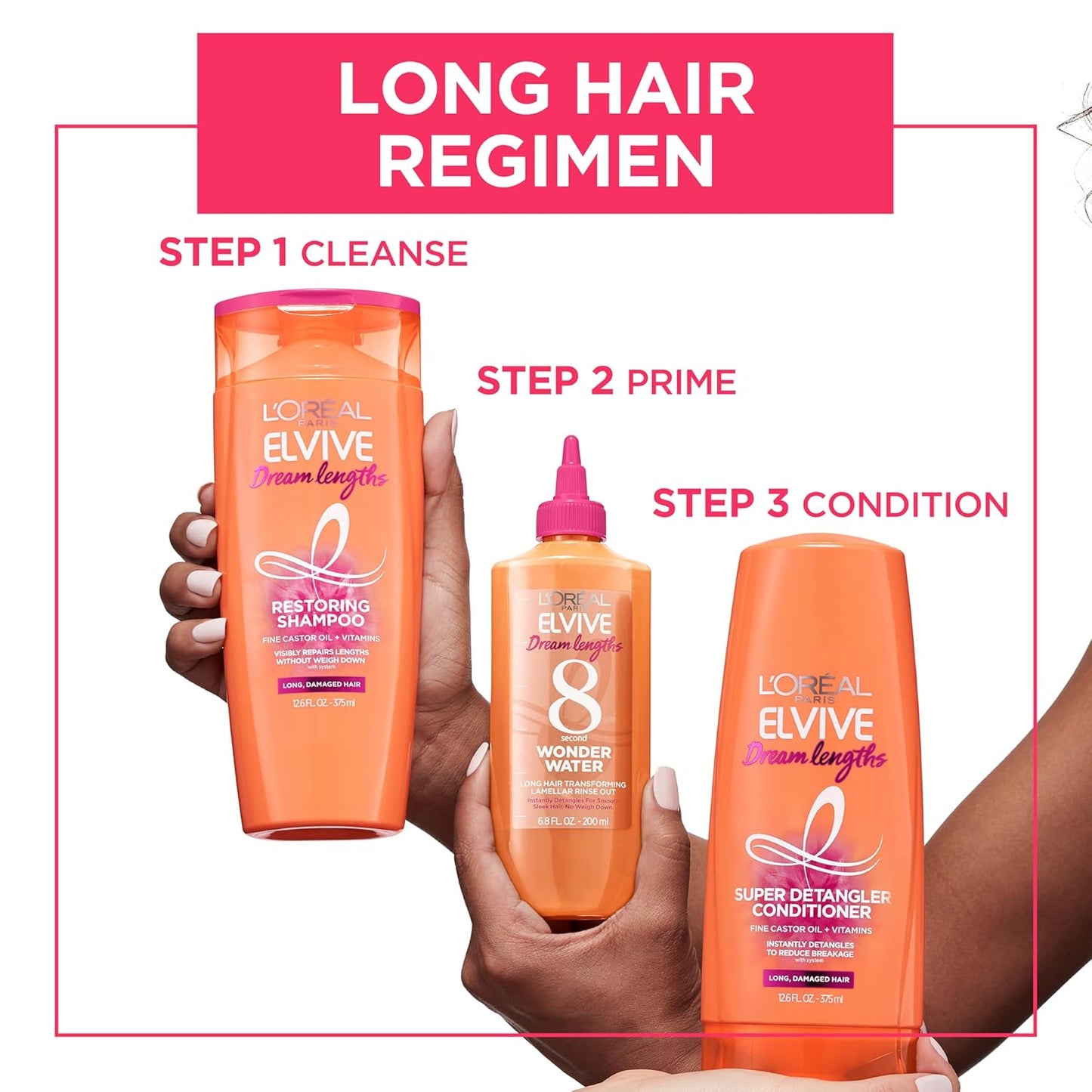 L'Oreal Paris Elvive Dream Lengths Champú Restaurador con Aceit...