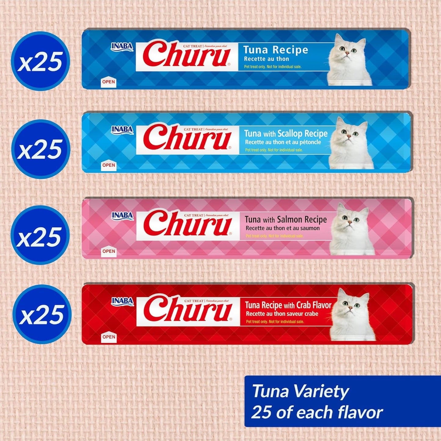INABA Churu - Golosinas para gatos, puré cremoso para lamer y expri...