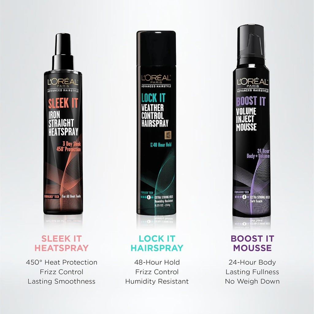 L'Oréal Paris - Espray para peinar cabello liso y sedoso, 5.7 onzas