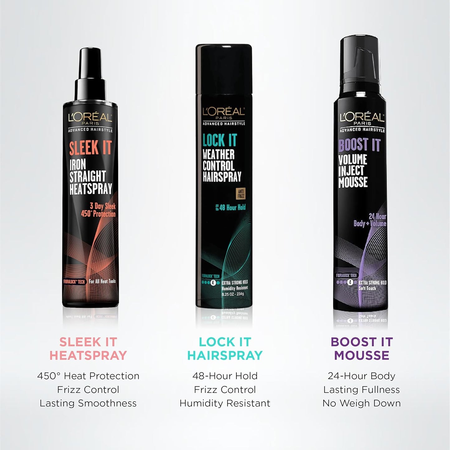 L'Oréal Paris - Espray para peinar cabello liso y sedoso, 5.7 onzas