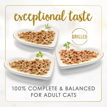 Purina Fancy Feast - Alimento húmedo a la parrilla para gatos, cole...