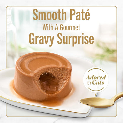 Purina Fancy Feast Savory Centers - Paquete variado de paté de comi...