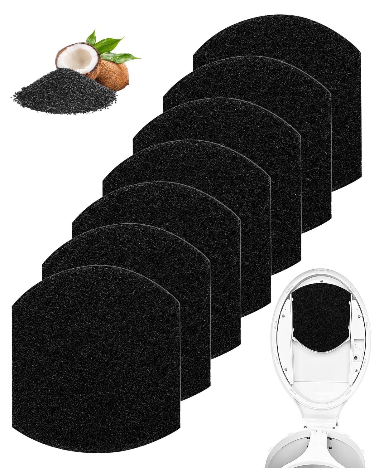 Paquete de 8 desodorantes para cubos de pañales para bebés compatib...