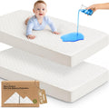 Paquete de 2 protectores de colchón impermeables para cuna de 38 x...