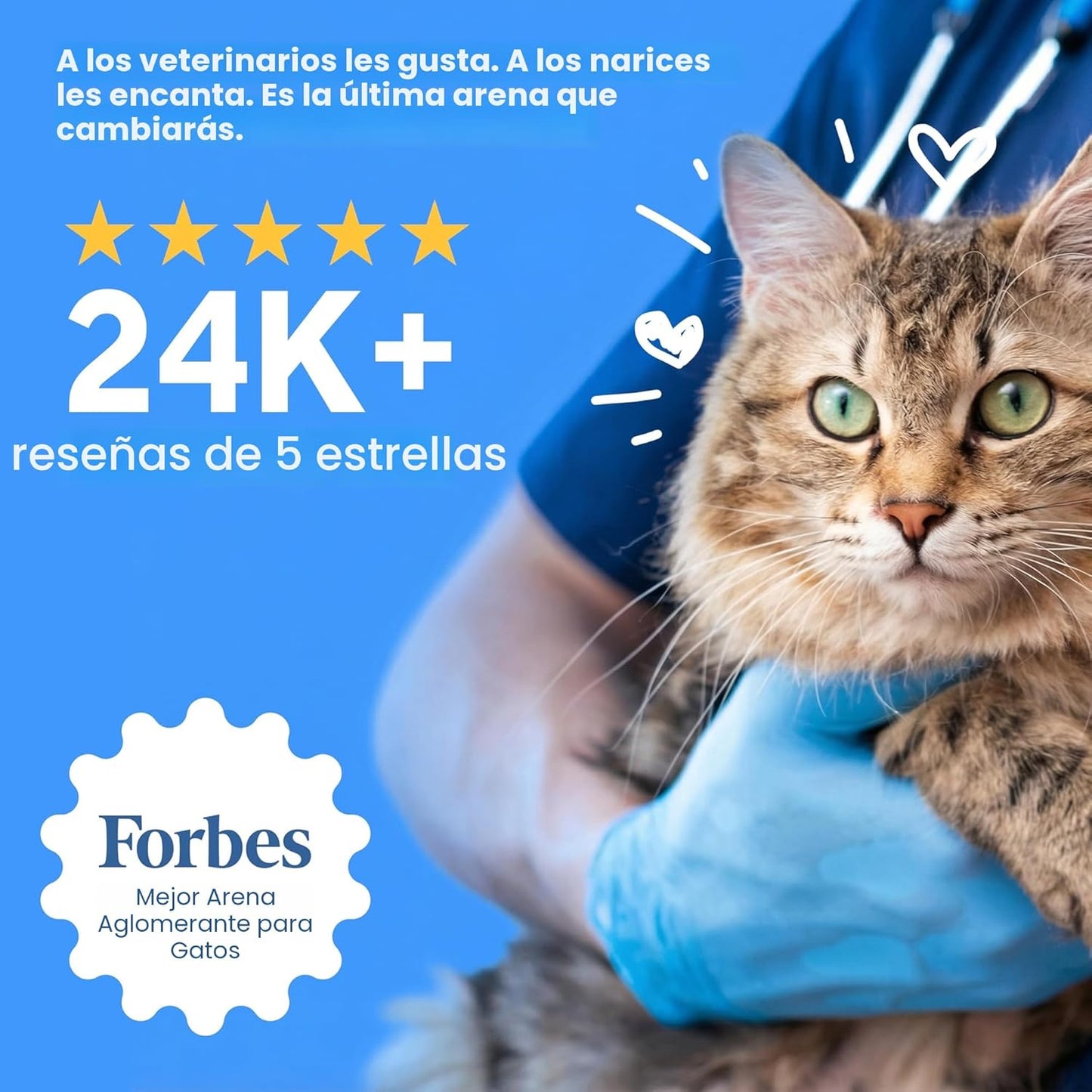 Boxie Arena Probiótica para Gatos, Control de Olores de 40 Días, Ar...