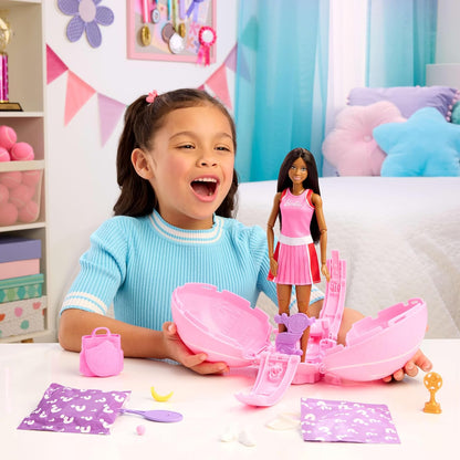 Barbie Muñeco y accesorios de jugador de tenis con muñeca Brunette...