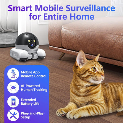 Blinky Bot Camera, Mobile Patrol Robot Camera, Wi-Fi Connected Remo...