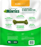 Minties Masticables dentales para perros, 36 unidades, golosinas co...