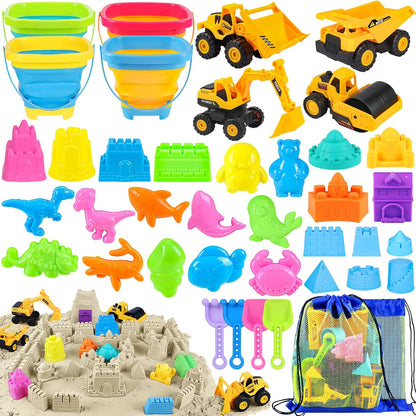 FHOZGECY Juguetes de playa, juguetes de arena para niños y niñas co...