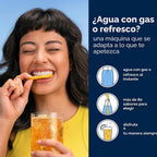 SodaStream Art Paquete de Máquina para Hacer Agua con Gas en Negro,...