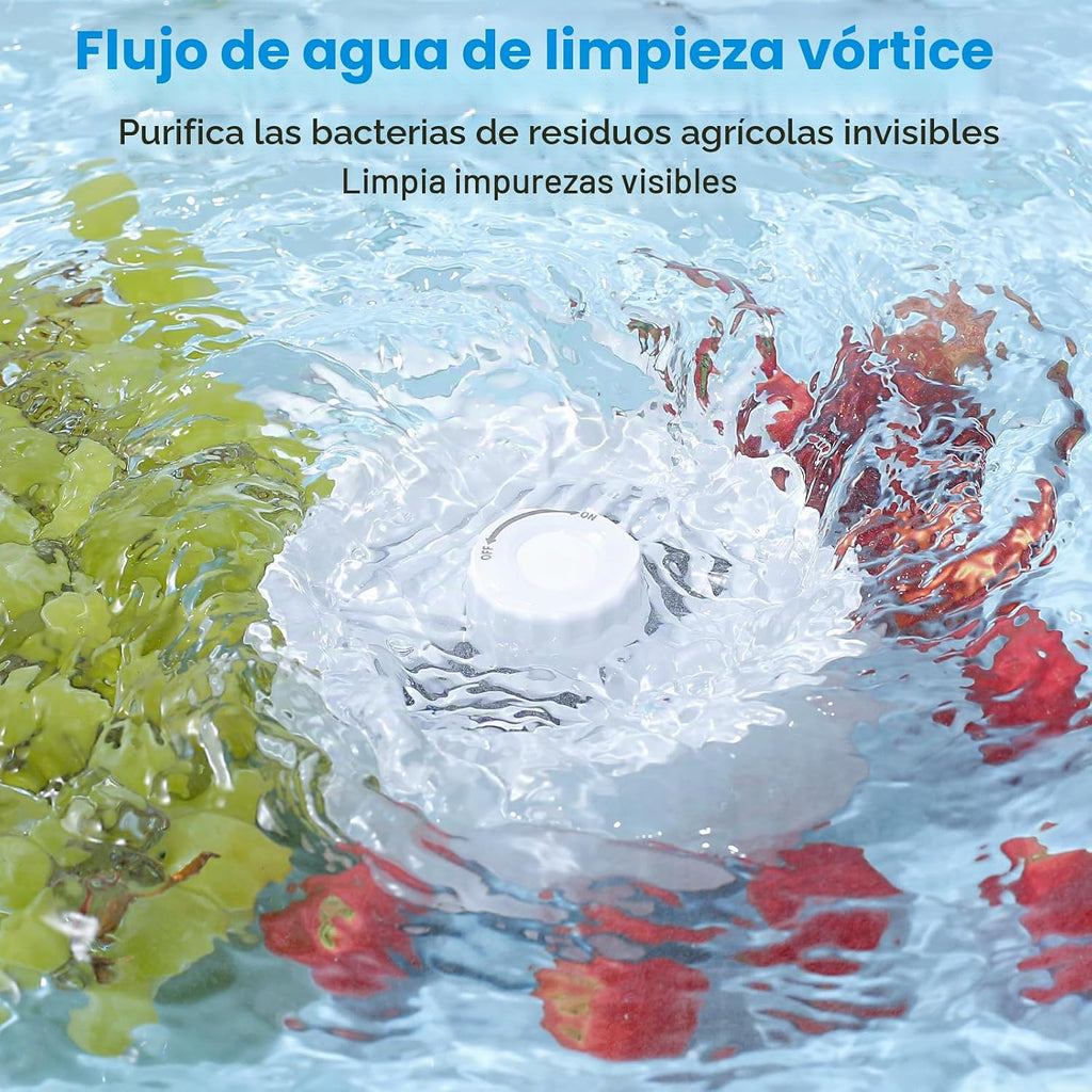 Máquina lavadora de frutas y verduras. Purificador giratorio de fru...