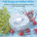 Máquina lavadora de frutas y verduras. Purificador giratorio de fru...