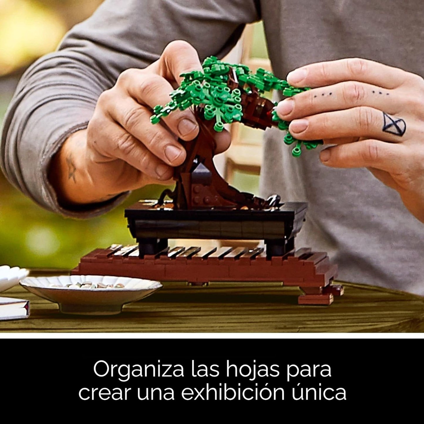 LEGO Botanicals Juego de Construcción de Árbol Bonsái - Plantas de Árbol Bonsái Artificial para Decoración del Hogar, Adultos de 18+ Años - Plantas Artificiales, Falsas para Mesa, Escritorio, Oficina